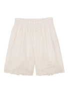 Shorts per neonata Chloé Kids bianchi con elastico in vita - Rubino Kids
