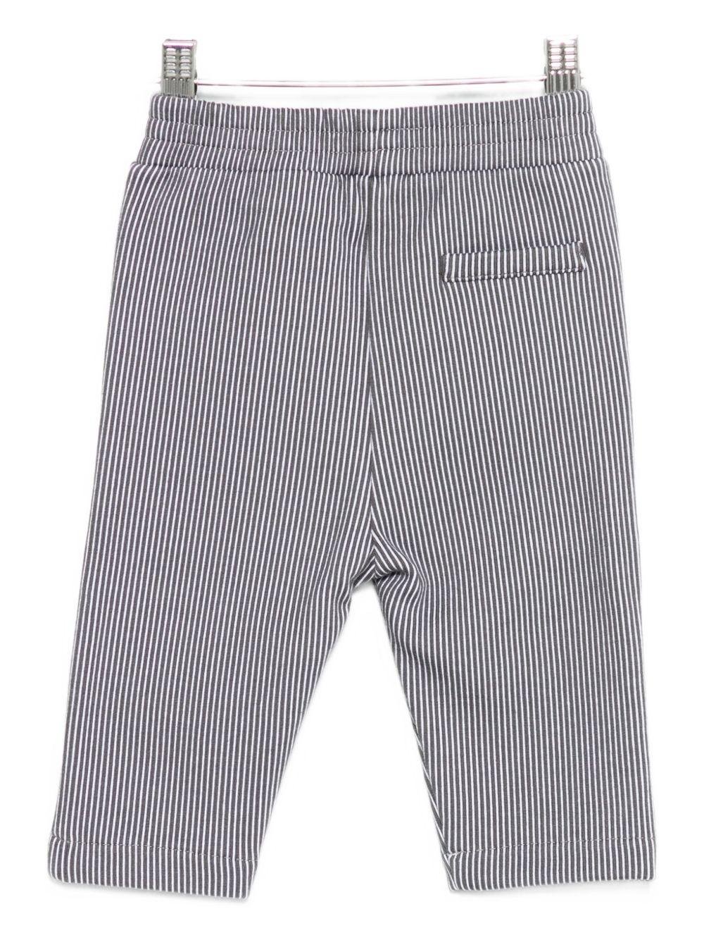 Shorts per neonata Donsje grigi con dettagli a righe - Rubino Kids