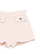 Shorts per neonata Elisabetta Franchi la Mia Bambina rosa chiaro con tasche ad aletta - Rubino Kids