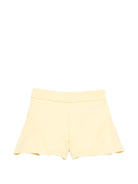Shorts per neonata Givenchy Kids gialli con vita elasticizzata - Rubino Kids