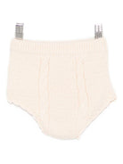 Shorts per neonata Louise Misha beige con ricamo floreale - Rubino Kids