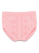 Shorts per neonata Louise Misha rosa con lavorazione a maglia - Rubino Kids