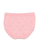 Shorts per neonata Louise Misha rosa con lavorazione a maglia - Rubino Kids