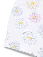 Shorts per neonata Monnalisa bianco con stampa a fiori - Rubino Kids