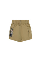 Shorts per neonati Burberry Kids beige con caratteristico motivo Vintage Check - Rubino Kids