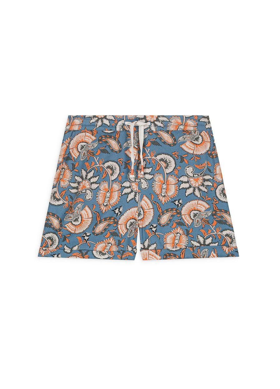 Shorts per neonati Louise Misha Kids blu con stampa grafica all - over - Rubino Kids