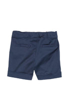 Shorts per neonato Balmain Kids blu con passanti per cintura - Rubino Kids