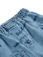 Shorts per neonato Bobo Choses denim con stampa grafica all - over - Rubino Kids