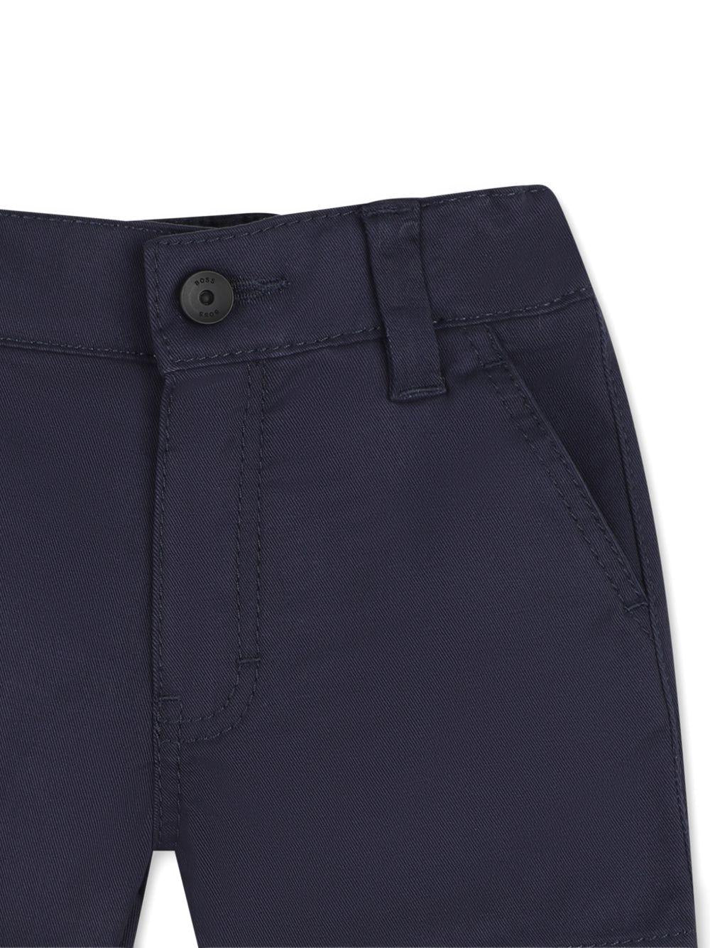 Shorts per neonato Boss Kids blu con bottoni - Rubino Kids