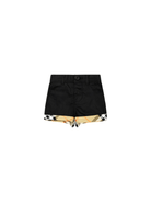 Shorts per neonato Burberry Kids nero con motivo Vintage Check - Rubino Kids