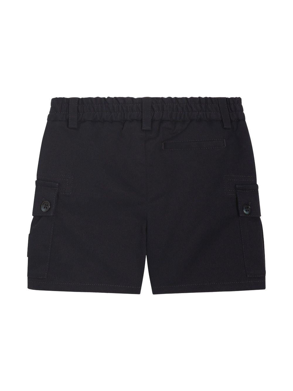 Shorts per neonato Dolce & Gabbana Kids blu con tasche laterali - Rubino Kids