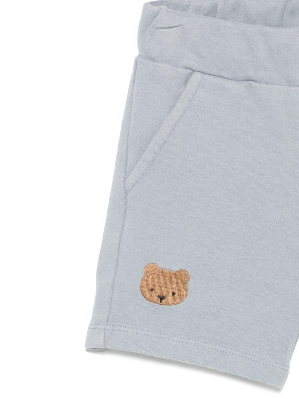 Shorts per neonato Donsje Ithri azzurro con motivo con ricamo - Rubino Kids