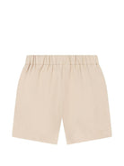 Shorts per neonato Emporio Armani Kids beige con vita elasticizzata - Rubino Kids