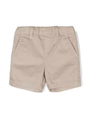 Shorts per neonato Emporio Armani Kids beige con vita elasticizzata
