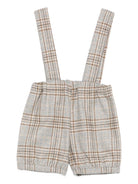 Shorts per neonato Jesurum Baby grigio con bretelle - Rubino Kids