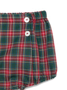 Shorts per neonato Mariella Ferrari rosso e verde con motivo a quadri - Rubino Kids