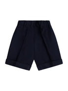 Shorts per neonato Paio Crippa blu con passanti per cintura - Rubino Kids