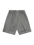Shorts per neonato Paio Crippa grigio con passanti per cintura - Rubino Kids