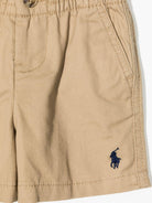 Shorts per neonato Polo Ralph Lauren Kids beige con caratteristico motivo Polo Pony - Rubino Kids