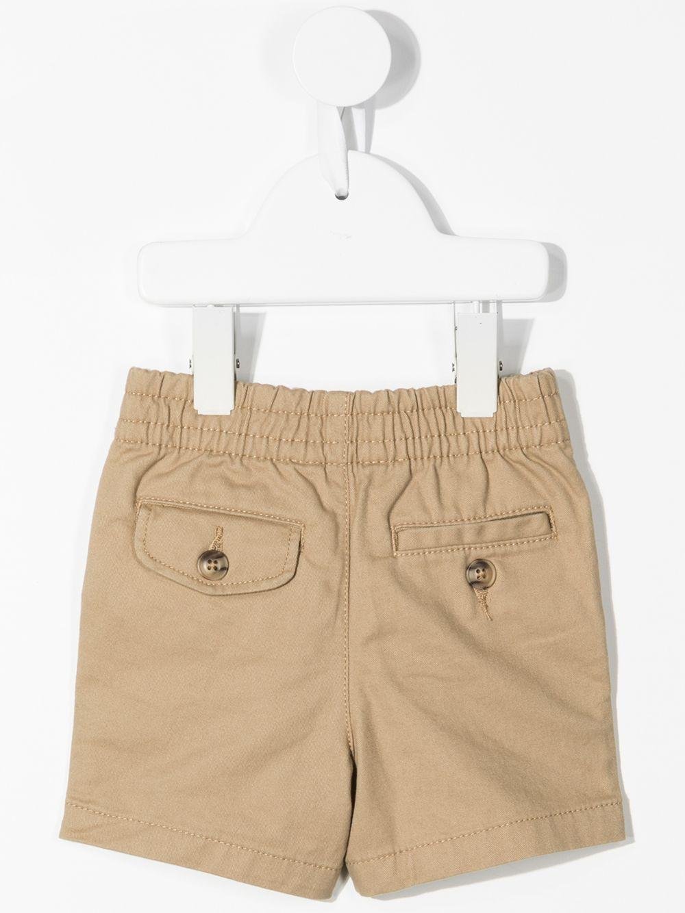 Shorts per neonato Polo Ralph Lauren Kids beige con caratteristico motivo Polo Pony - Rubino Kids