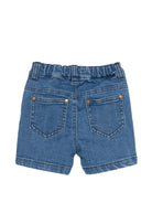 Shorts per neonato Roberto Cavalli Kids denim con tasche posteriori - Rubino Kids