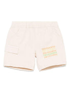 Shorts per neonato TRUSSARDI JUNIOR beige in cotone - Rubino Kids