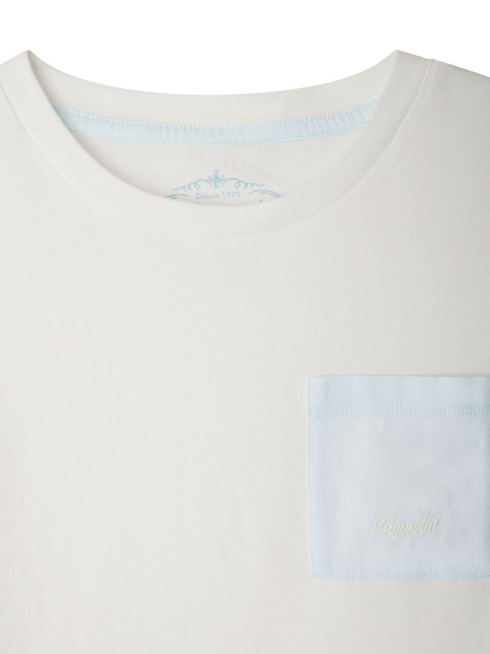 Shorts pigiama per bambino Bonpoint Etin bianco con design color - block - Rubino Kids