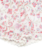 Shorts Vallaloid per neonata Louise Misha bianco con stampa fiori all - over - Rubino Kids