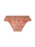 Slip bikini Sardinia per neonata Bonpoint rosso con inserto increspato - Rubino Kids