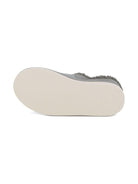 Slippers per bambina Chloé Kids grigie con scritta con logo - Rubino Kids