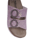 Slippers per bambina Monnalisa rosa con fibbia - Rubino Kids