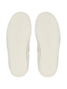 Sneaker monocolore per bambini Balmain Kids bianche con logo - Rubino Kids