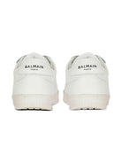 Sneaker monocolore per bambini Balmain Kids bianche con logo - Rubino Kids