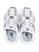 Sneakers 530 per bambini New Balance Kids bianche con inserti grigi - Rubino Kids