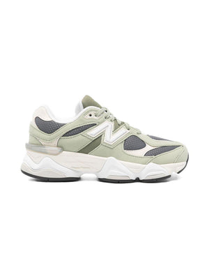 Sneakers 9060 per bambino New Balance Kids verde con dettaglio logo