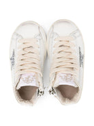 Sneakers alte per neonata Golden Goose Kids bianco con stelle glitterate - Rubino Kids