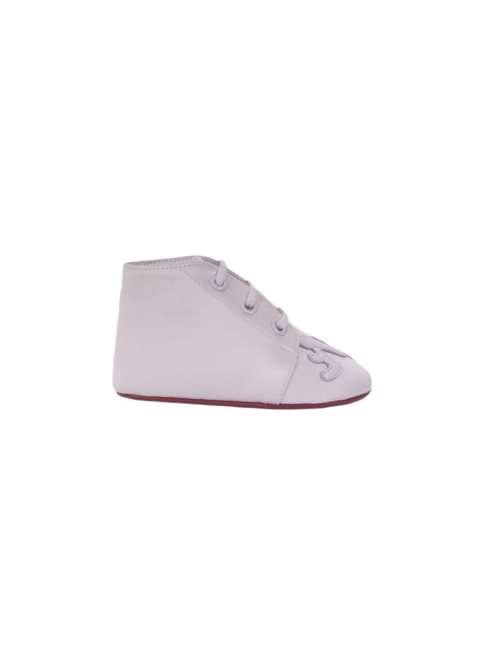 Sneakers Baby Love per neonati Christian Louboutin Kids bianche con punta squadrata - Rubino Kids