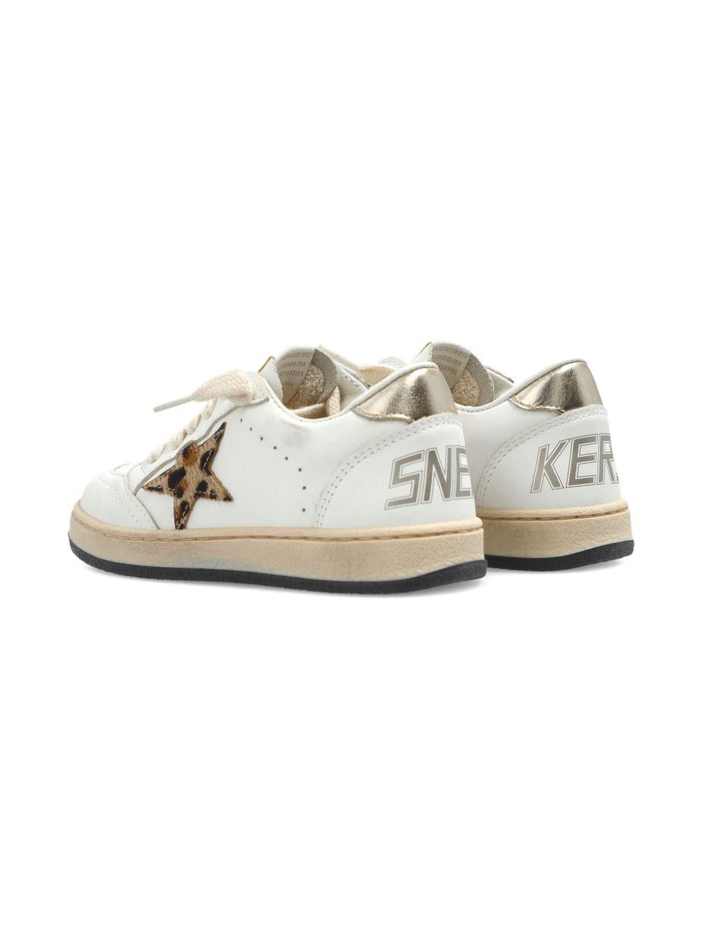 Sneakers Ballstar per bambino Golden Goose Kids bianche con applicazione a stella - Rubino Kids