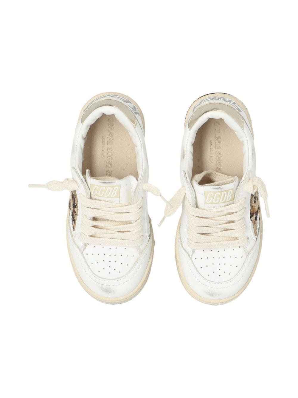 Sneakers Ballstar per bambino Golden Goose Kids bianche con applicazione a stella - Rubino Kids