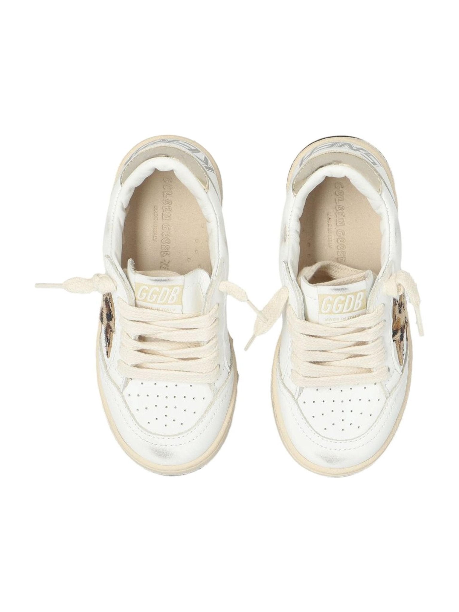 Sneakers Ballstar per bambino Golden Goose Kids bianche con applicazione a stella - Rubino Kids