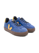 Sneakers basse per bambino VEJA Kids blu con logo Volley - Rubino Kids