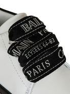 Sneakers bicolore per neonato Balmain Kids bianche con lacci - Rubino Kids