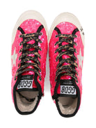 Sneakers Francy Penstar per bambina Golden Goose Kids rosa con decorazione con paillettes - Rubino Kids