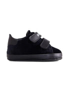 Sneakers in velluto per neonato Balmain Kids nero con strappi - Rubino Kids