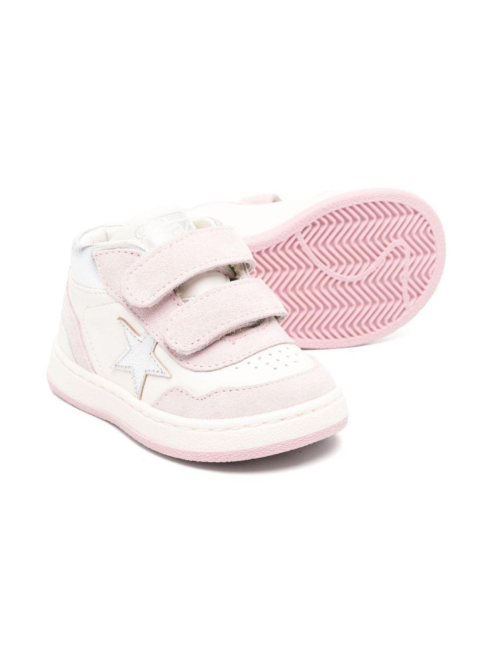 Sneakers June per bambina Golden Goose Kids bianco con punta traforata - Rubino Kids