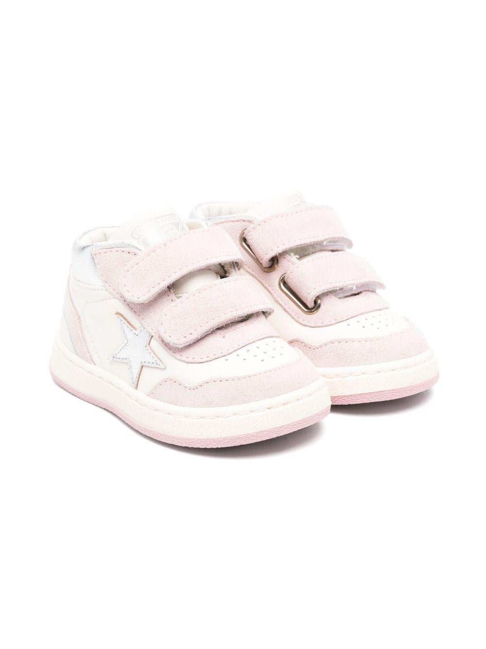 Sneakers June per bambina Golden Goose Kids bianco con punta traforata - Rubino Kids