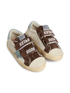 Sneakers Old School per bambino Golden Goose Kids beige con inserti in pelle scamosciata - Rubino Kids