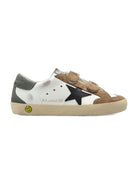 Sneakers Old School per bambino Golden Goose Kids bianche con applicazione stella - Rubino Kids