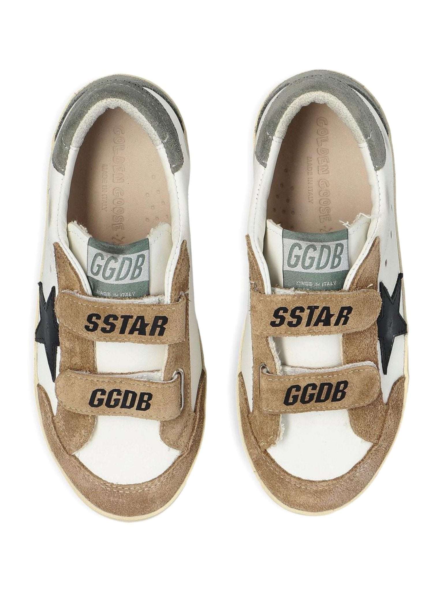 Sneakers Old School per bambino Golden Goose Kids bianche con applicazione stella - Rubino Kids