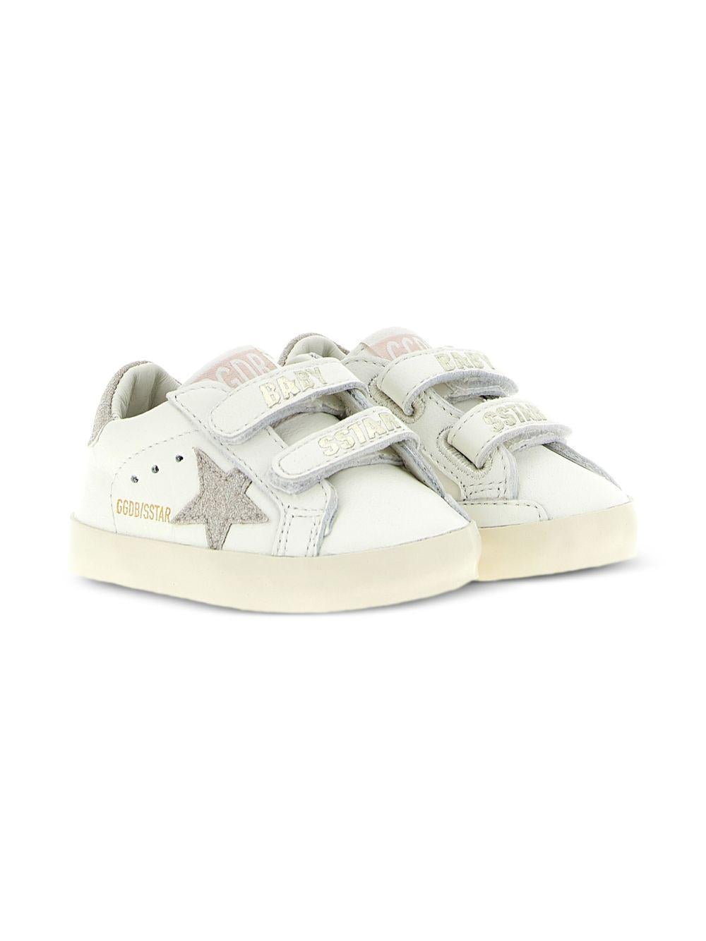Sneakers Old School per neonati Golden Goose Kids bianche con decorazione stella - Rubino Kids